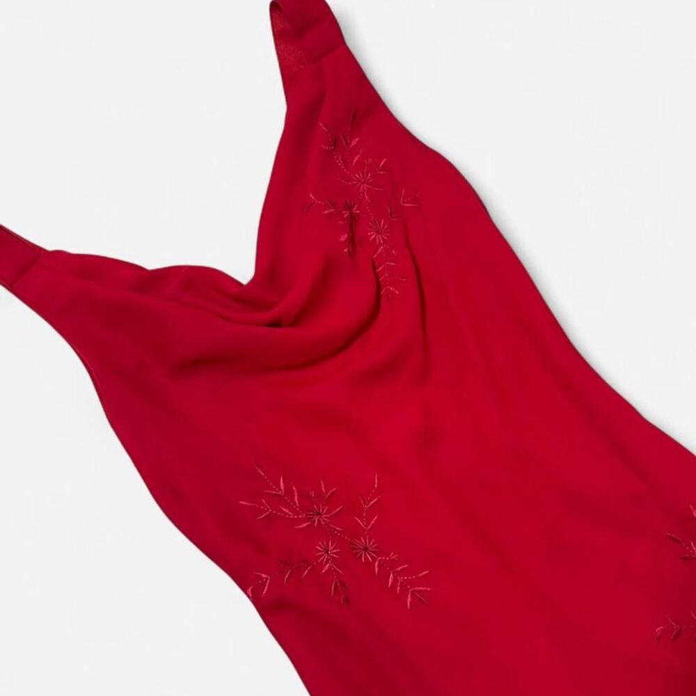 Y2K Bisou Bisou Red Midi Dress
